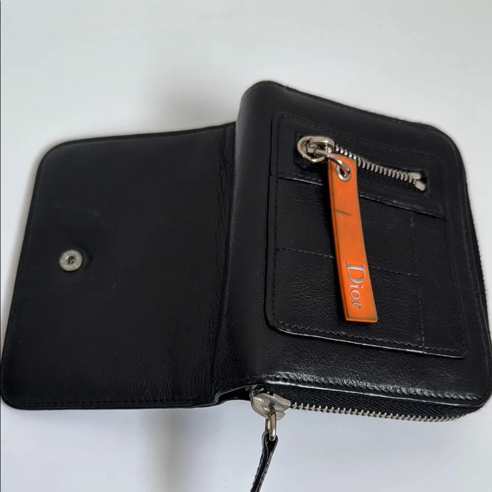 Dior Black Leather bifold wallet- pls read description